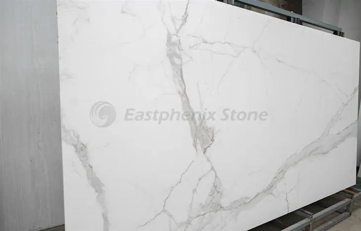 Calacatta White Sintered Stone Slabs factory